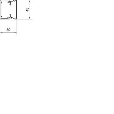 tehalit.LFH Kanał elektroinstalacyjny bezhalogenowy 30x45mm jasnoszary LFH3004507035 HAGER (LFH3004507035)