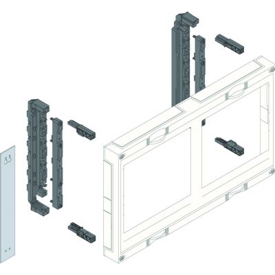 univers N Blok dla szyn zbiorczych poziomych 300x500mm UE22E4B HAGER (UE22E4B)