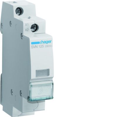 Lampka sygnalizacyjna LED przezroczysta 230VAC SVN125 HAGER (SVN125)