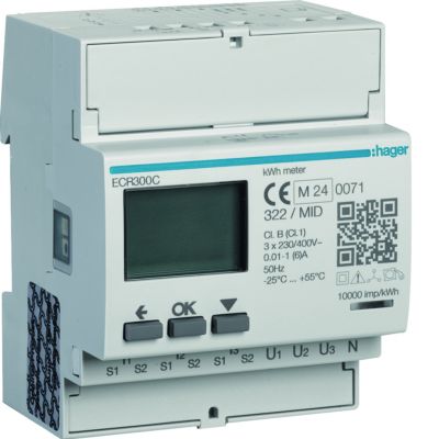 agardio.measure Licznik energii elektr. 3-fazowy, przekł. 1-5A 4M, Modbus, MID (ECR300C)