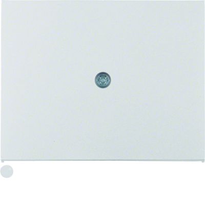 BERKER K.5 Płytka czołowa do przyłączy kablowych aluminium 10057003 HAGER (10057003)