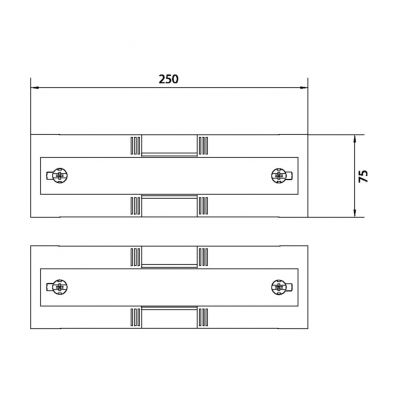 univers N Blok pusty 75x250mm 2 sztuki UD01F1 HAGER (UD01F1)