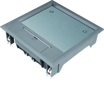 tehalit.VE-EE Pokrywa uchylna VQ06 200x200 wykładzina 12mm stal szary PA VQ06127011 HAGER (VQ06127011)
