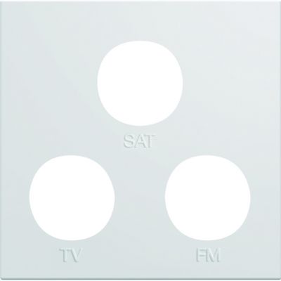 gallery Płytka czołowa do gniazda R+TV+SAT 2M biały (WXD256B)