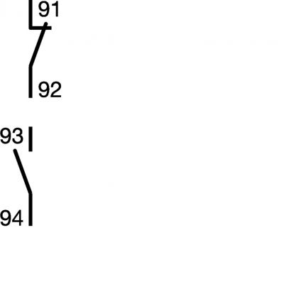 Styk sygnalizacyjny do MCB RCBO 1NO+1NC Ith=6A 230VAC MZ202 HAGER (MZ202)