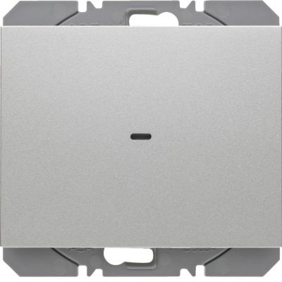 BERKER K.5 KNX RF quicklink Przycisk radiowy pojedyncza płaski aluminium lakierowana 85655277 HAGER (85655277)