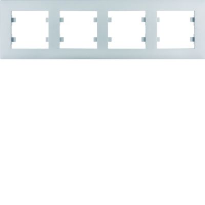 lumina intense Ramka poczwórna pozioma srebrna WL5742 HAGER (WL5742)