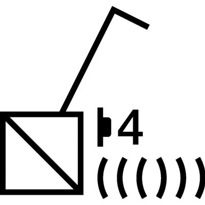 BERKER Q.x KNX RF quicklink Przycisk poczwórny biały aksamit 85648129 HAGER (85648129)