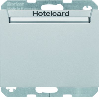 BERKER K.5 Łącznik przekaźnikowy na kartę hotelową aluminium lakierowana 16417134 HAGER (16417134)