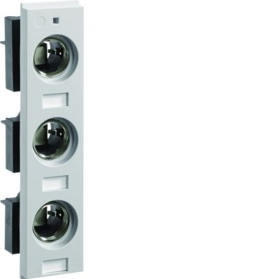 Podstawa bezpiecznikowa DII 3P 25A z pokrywą izolacyjną W45mm L25L HAGER (L25L)