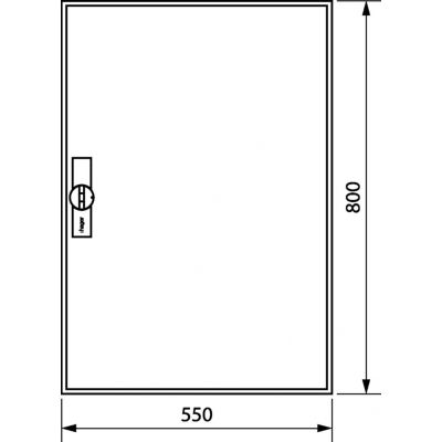 univers Obudowa FW pusta IP44 kl.II 800x550x160 FWB52D HAGER (FWB52D)