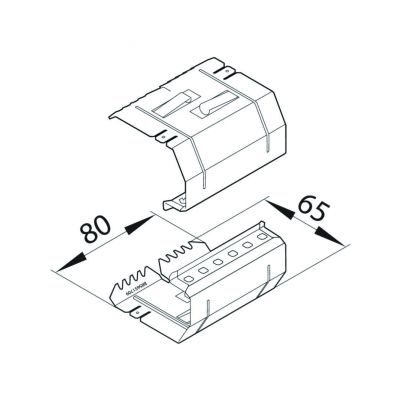 tehalit.BRS Łącznik podstawy 65x170 BRS651709 HAGER (BRS651709)