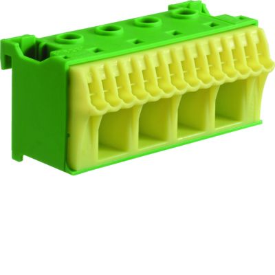 QuickConnect Blok samozacisków ochronny zielony 4x16+14x4mm2 szer. 75mm KN18E HAGER (KN18E)