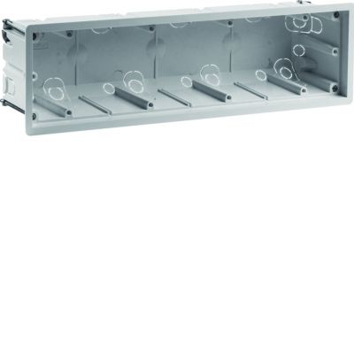 R.8 Puszka 4-krotna podtynkowa do montażu w ścianach karton-gips, szara (18721040)