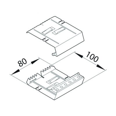 tehalit.BRS Łącznik podstawy 100x130 BRS1001309 HAGER (BRS1001309)