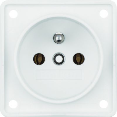 BERKER Integro Flow Gniazdo z uziemieniem biały 961852502 HAGER (961852502)