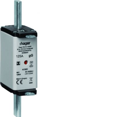 Wkładka bezp. nożowa NH1 wsk.podw. uchwyt izol. gG 125A 500 VAC LNH1125MK HAGER (LNH1125MK)