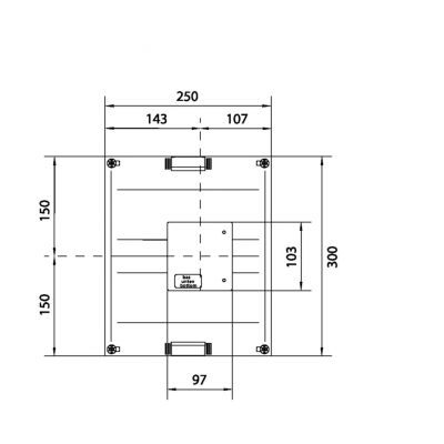 univers N 300x250mm podzespół dla wyłącznika mocy H3+ P250 (UK21LH1)