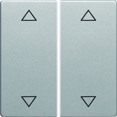 BERKER Q.x Klawisze z nadrukowany symbol strzałki do łącznika 2-klawiszowego aluminium aksamit lakierowana 16446084 HAGER (16446084)