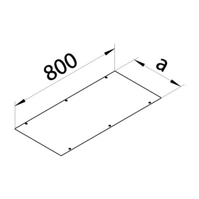 tehalit.BK Pokrywa pełna BKF/BKW 400x800mm stal BKA400800 HAGER (BKA400800)
