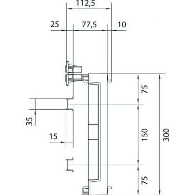 univers N HC 300x500mm zestaw z pokrywą pełną z TS35 UC22RK HAGER (UC22RK)