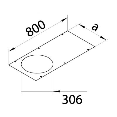 tehalit.BK Pokrywa R12 fi306 BKF/BKW 600X800mm stal BKA600800R12 HAGER (BKA600800R12)