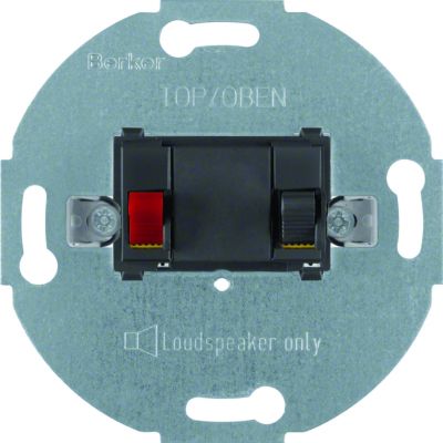 BERKER one.platform Mechanizm gniazda głośnikowego stereofonicznego pojedyncza antracyt 457205 HAGER (457205)