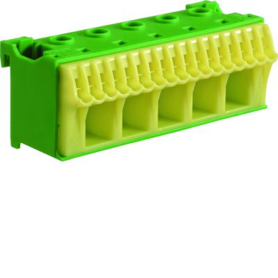 QuickConnect Blok samozacisków ochronny zielony 5x16+17x4mm2 szer. 90mm KN22E HAGER (KN22E)