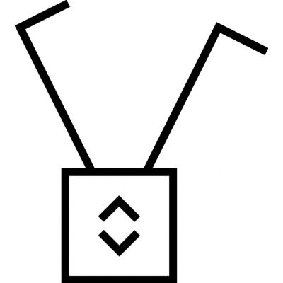 BERKER R.X/1930/Glas Przycisk żaluzjowy komfort do sterowników żaluzjowych biały 85241139 HAGER (85241139)