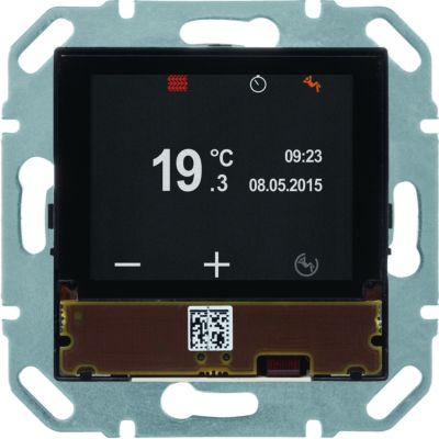 BERKER KNX e/s Regulator temperatury z wyświetlaczem i portem magistralnym 80440100 HAGER (80440100)