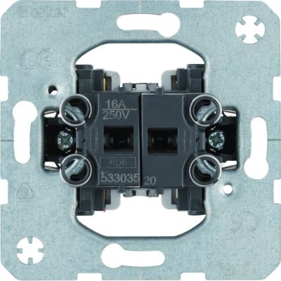 BERKER one.platform Łącznik żaluzjowy dwuklawiszowy mechanizm samozaciski 53303520 HAGER (53303520)