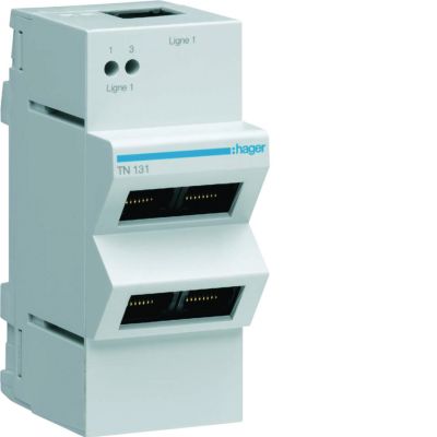 QuickConnect Patch Panel Telefon 1x4RJ45 TN131 HAGER (TN131)