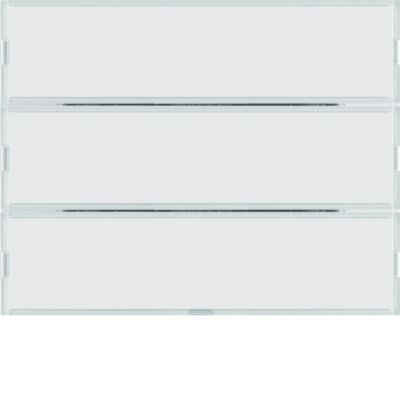 BERKER KNX e/s K.x Przycisk potrójny z polem opis. z diodami LED RGB i czujnikiem temperatury biały 80163770 HAGER (80163770)