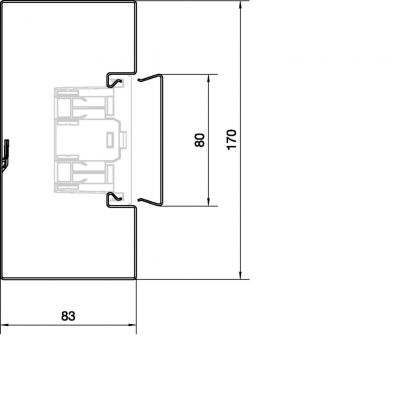 tehalit.BRS Podstawa 85x170mm stal ocynk BRS851701VERZ HAGER (BRS851701VERZ)