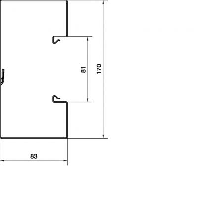 tehalit.BRS Podstawa 85x170mm stal ocynk BRS851701VERZ HAGER (BRS851701VERZ)