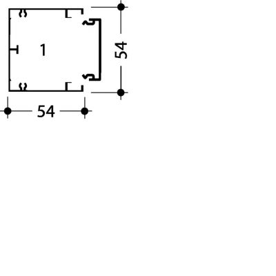 tehalit.GBD Kanał elektroinstalacyjny 50x50mm czarny HAGER (GBD5005009011)