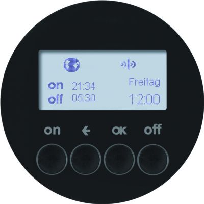 BERKER R.X/1930/Glas KNX RF quicklink łącznik czasowy czarny 85745231 HAGER (85745231)