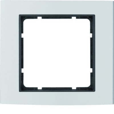 BERKER B.3 Ramka pojedyncza aluminium/antracyt 10113004 HAGER (10113004)