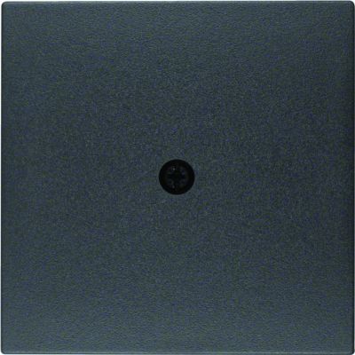 BERKER B.Kwadrat/B.3/B.7 Płytka czołowa do przyłączy kablowych antracyt 10191606 HAGER (10191606)