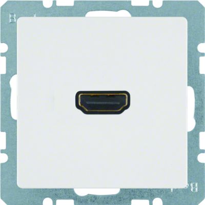 BERKER Q.x Gniazdo HDMI biały aksamit 3315426089 HAGER (3315426089)