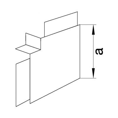 tehalit.LF Kąt płaski 30x45mm jasnoszary (LF3004557035)