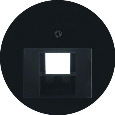 BERKER R.X Płytka czołowa do gniazda przyłączeniowego UAE pojedyncza komp./tel. cz 14072045 HAGER (14072045)