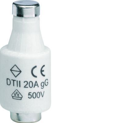 Wkładka bezpiecznikowa DTII/E27 wyk.zwłoczne gG (Bi-Wtz) 20A 500VAC LE2720 HAGER (LE2720)