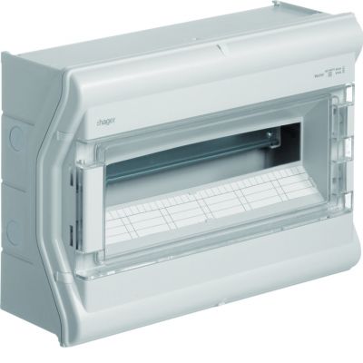 Rozdzielnica modułowa 1x18 natynkowa odporna UV IP65 Vector VE118PN HAGER (VE118PN)