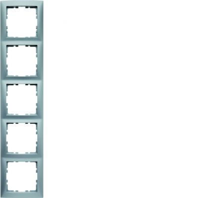 BERKER B.Kwadrat Ramka pięciokrotna aluminium mat lakierowana 5310158994 HAGER (5310158994)