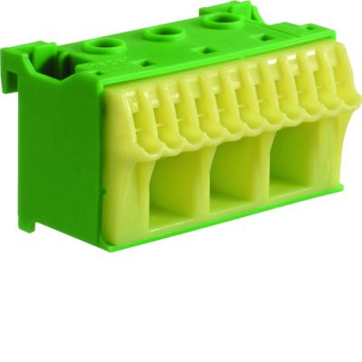 QuickConnect Blok samozacisków ochronny zielony 3x16 +11x4mm2 szer. 60mm KN14E HAGER (KN14E)