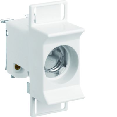 Gniazdo bezp. ceram. D01/1 E14 1P 3168VR 16A 400VAC TS35 zac.pałąk. 4mm2 LD01K16-1AS HAGER (LD01K16-1AS)