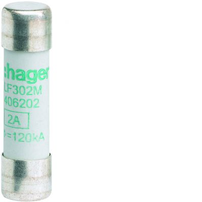 Wkładka bezpiecznikowa cylindryczna CH-10 10x38mm aM 2A 500VAC LF302M HAGER (LF302M)