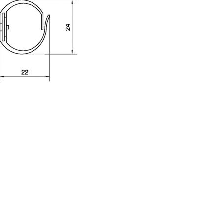 KANAŁ GRZEBIENIOWY VK-FLEX 20,L=500MM,SZARY M5691 HAGER (M5691)