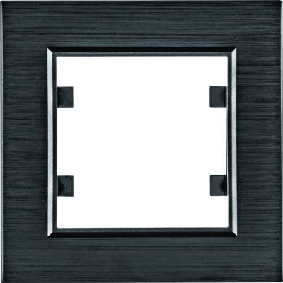 lumina passion Ramka pojedyncza aluminium czarne WL9013 HAGER (WL9013)